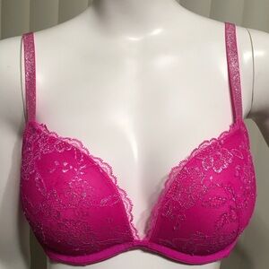 Elegant Pink Lace Bra